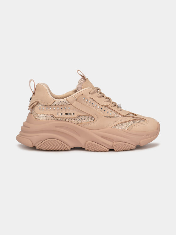 POSSESIONR beige sports shoes  - 1