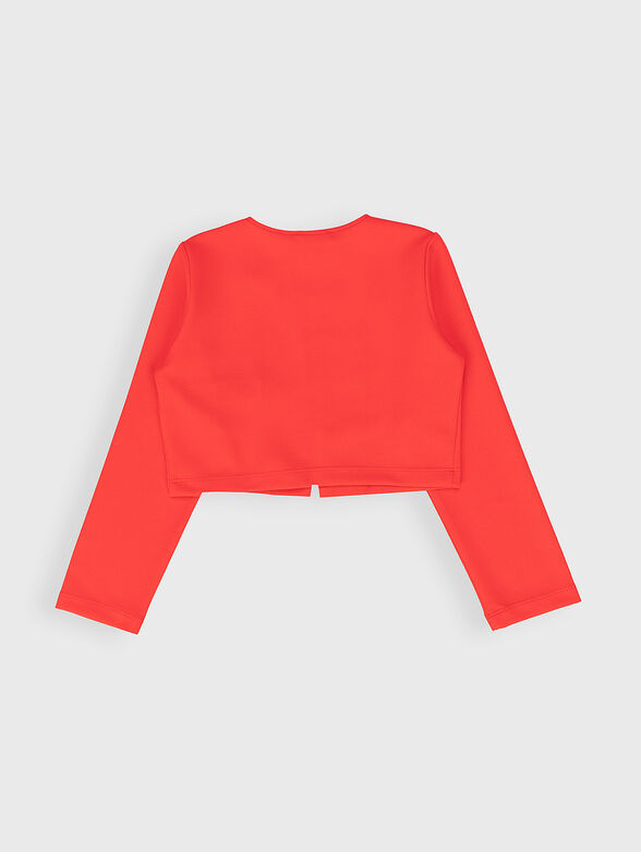 Jacket in coral color - 2