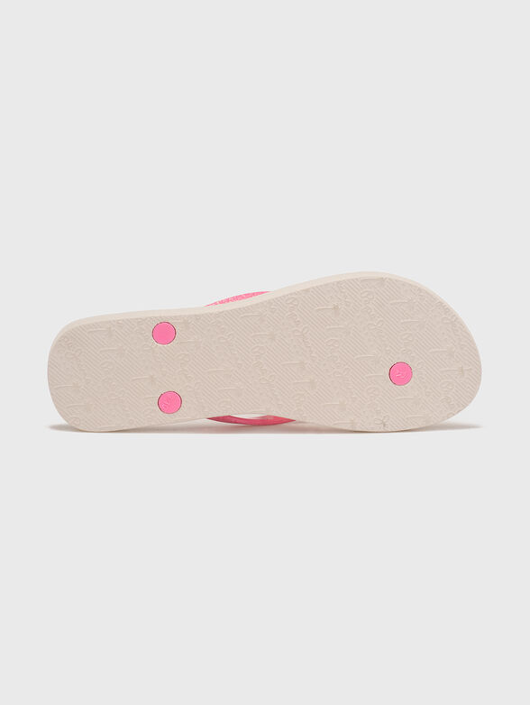 RAKE LOVE beach slippers with glitter detail - 5