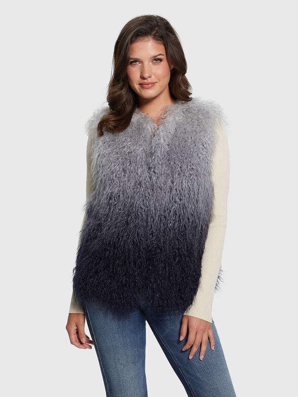 CRISTINA DEGRADE eco fur vest - 1