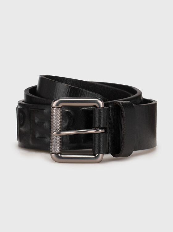 VINTAGE black Leather Belt - 1