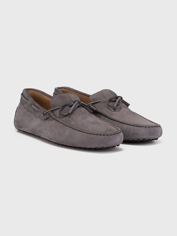 Suede loafers in grey colour - 2