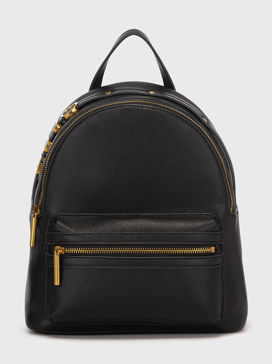 Rucsac negru cu accent logo - 1