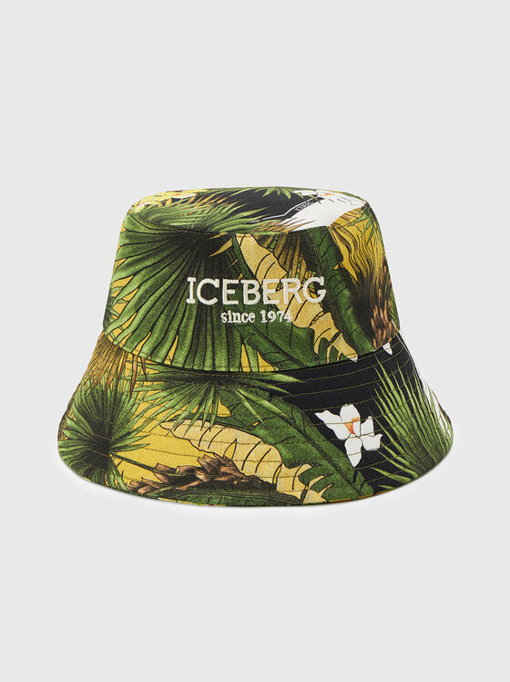 Bucket hat with floral print - 1