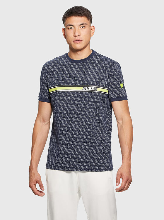 Tricou JAMEY cu imprimeu cu monogramă - 1