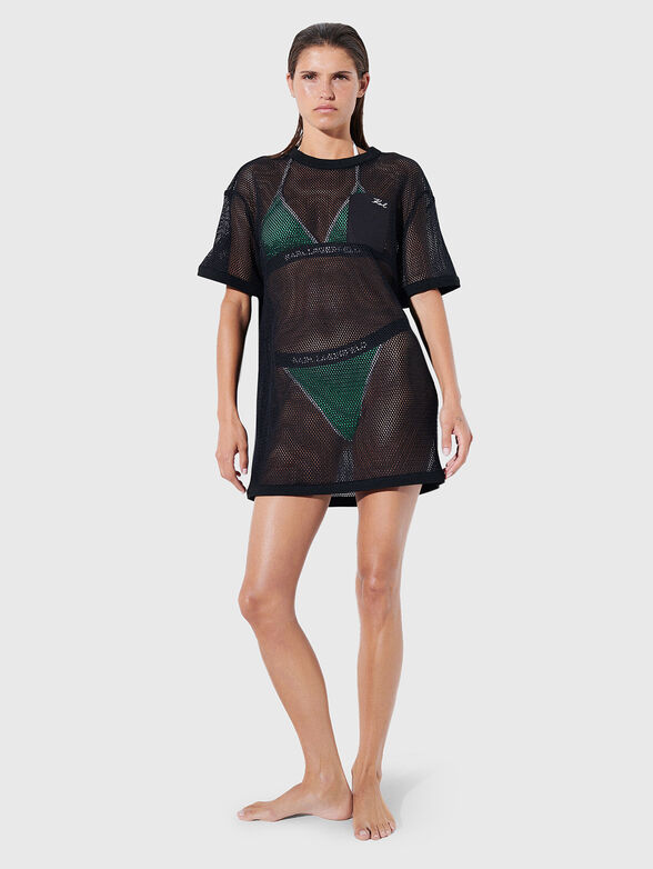 KARL DNA beach T-shirt with mesh texture - 2