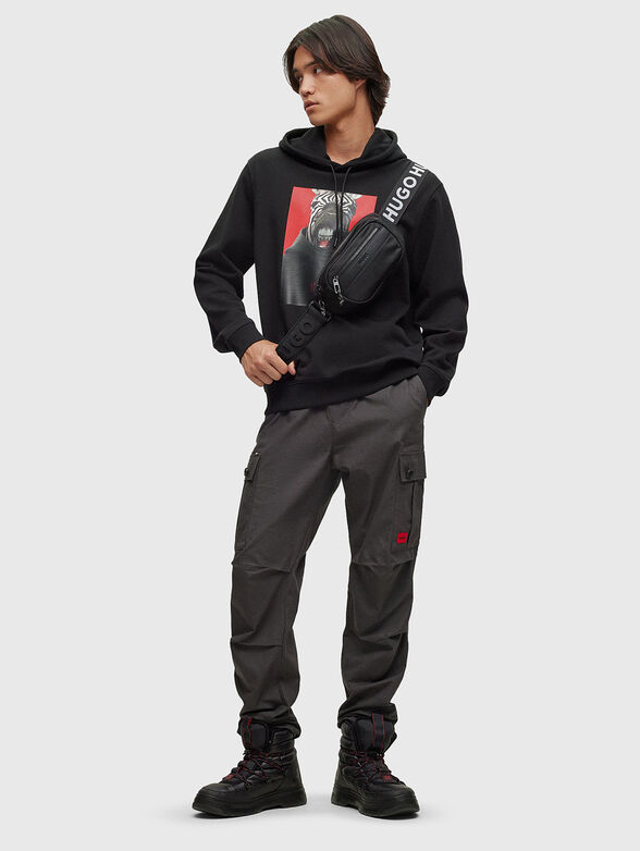 Cotton sweatshirt with print  - 2