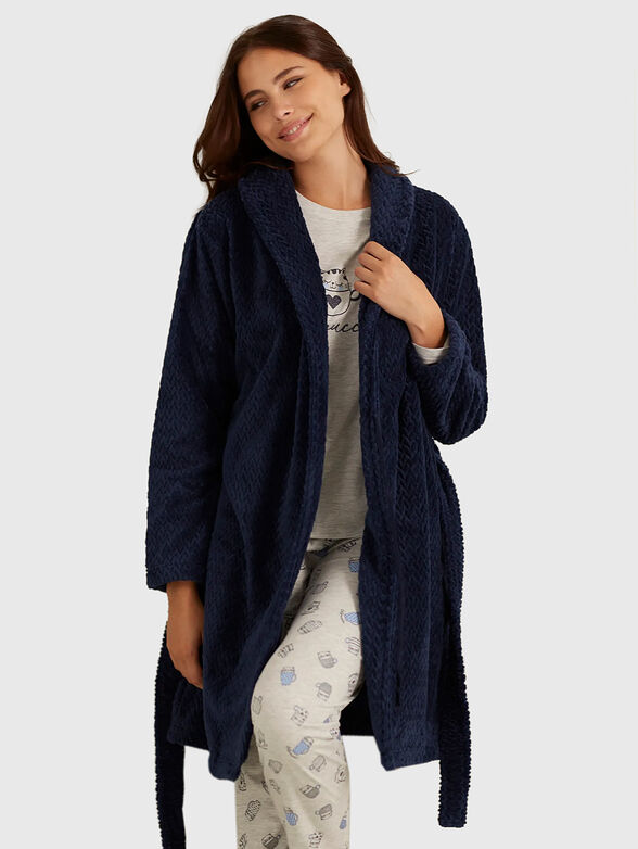 CAT PUCCINO robe in dark blue - 4