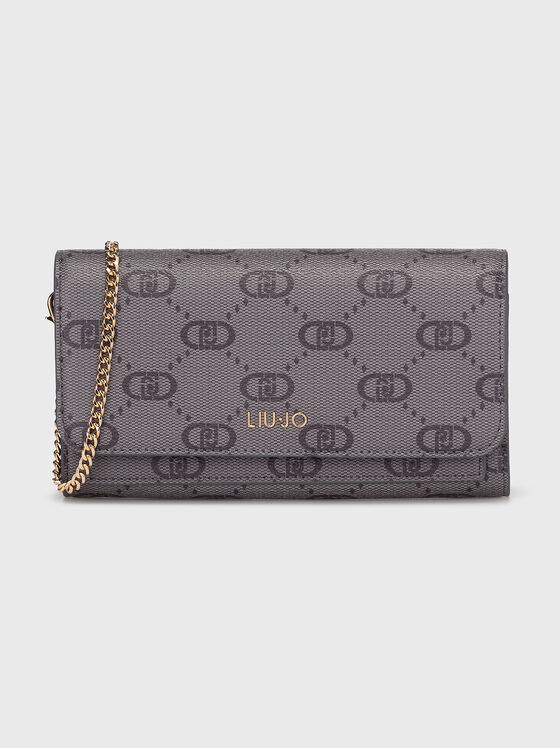Portofel cu design monogramă și bretea - 1