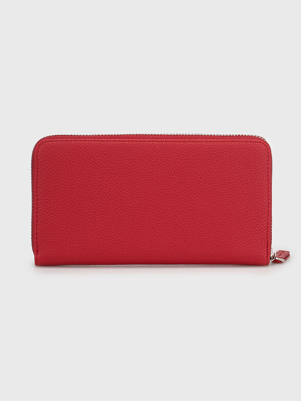 Wallet with grained texture and logo - 2