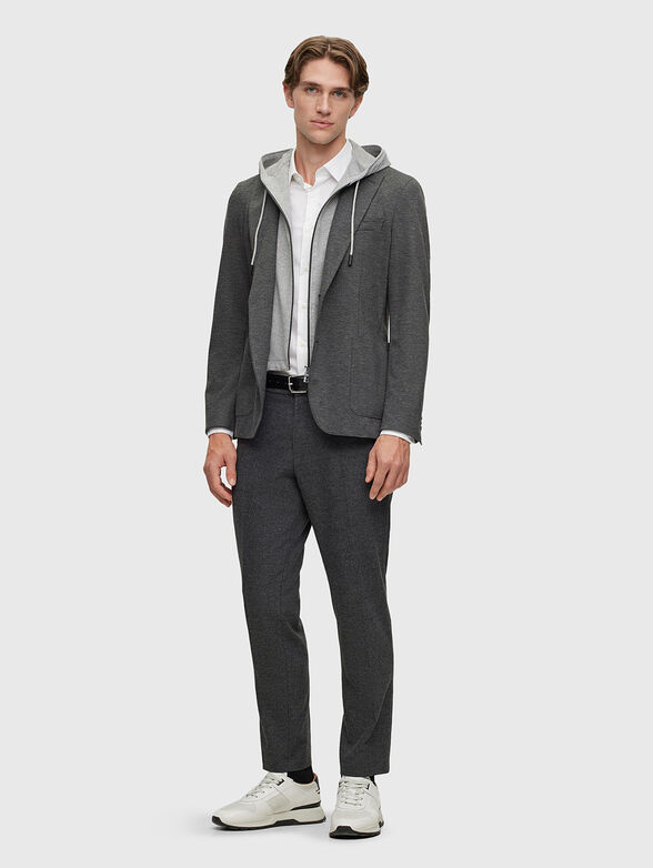 Grey blazer with removable part - 2