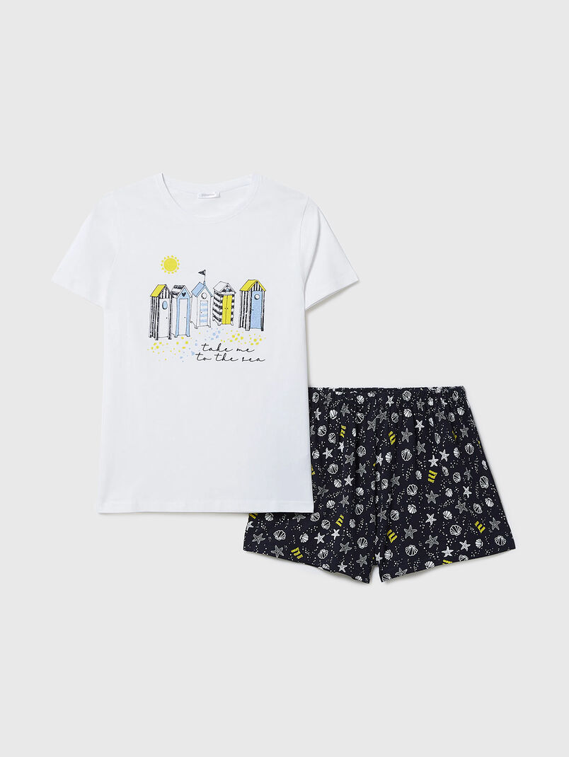 SEA YOU SOON pajamas with accent print - 3