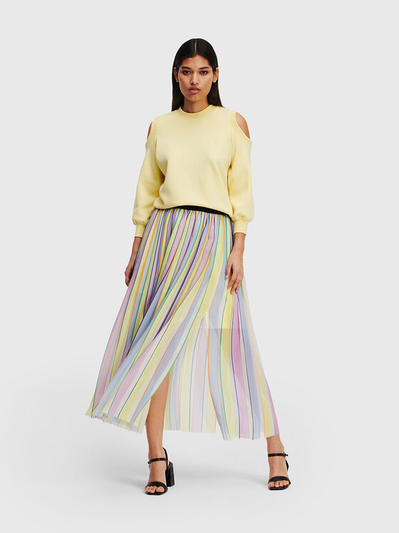 Multicoloured midi skirt - 1