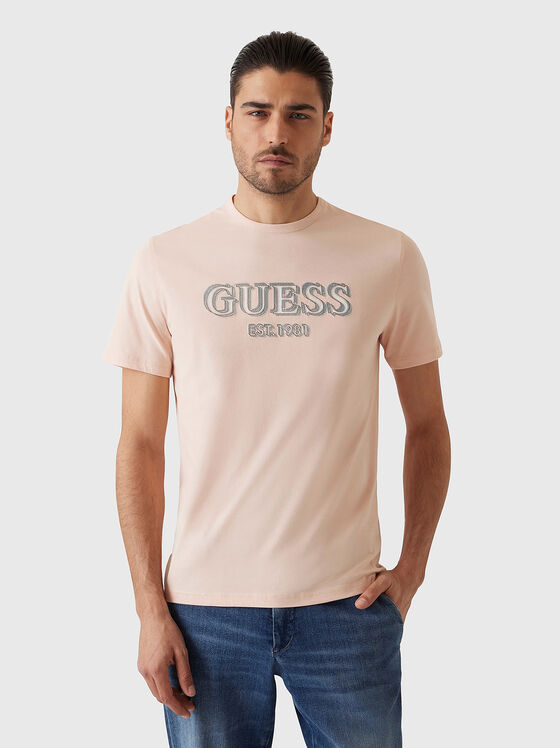 Tricou slim cu logo brodat - 1