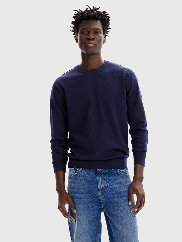 Cotton and cashmire blend sweater - 1