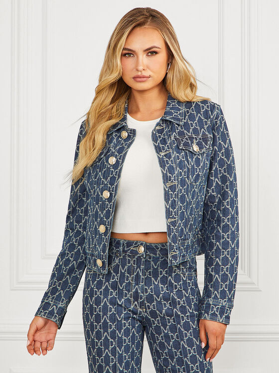 Jachetă din denim BEA cu logo monogramă - 1