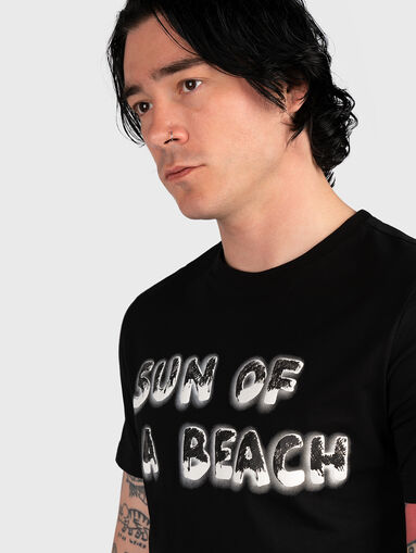 Cotton T-shirt with art print - 5