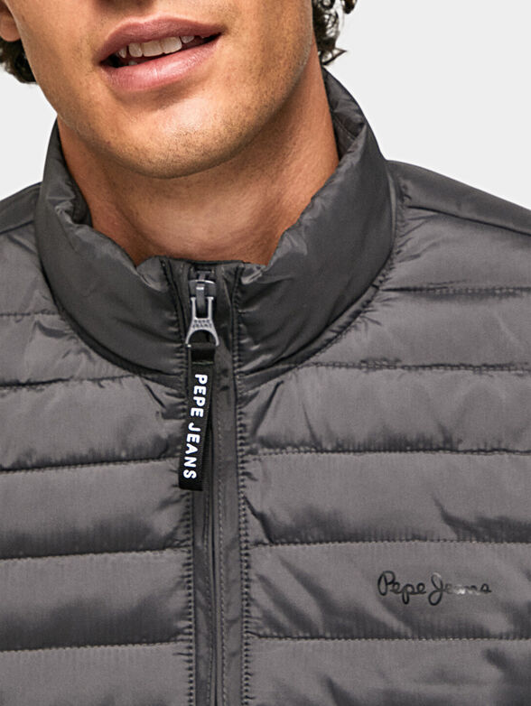 CONNEL green jacket with quilted effect - 4