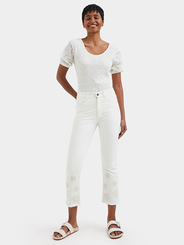 GALA jeans with floral accents - 3