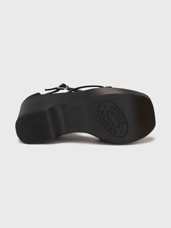VARIA black platform sandals - 5
