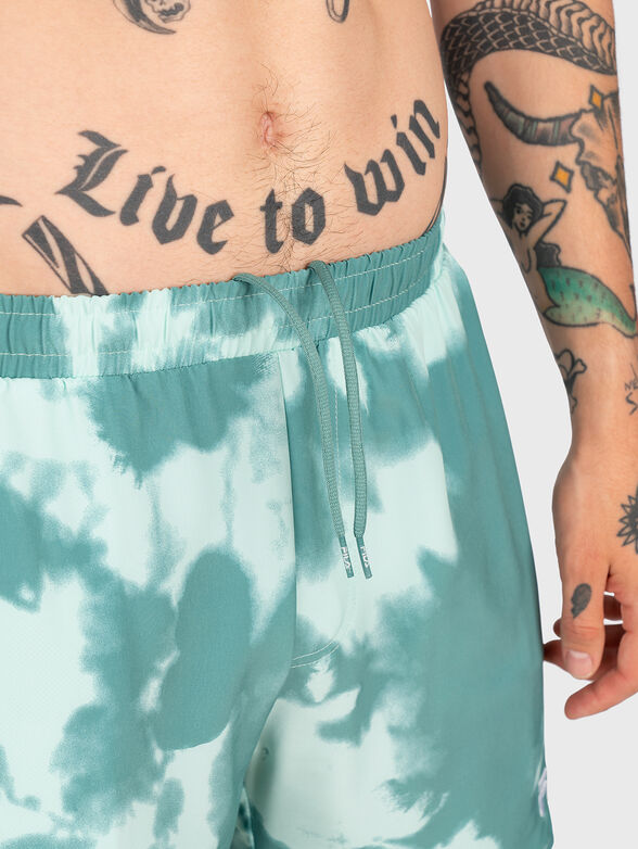 SAVONA AOP beach shorts with tie-dye effect - 4