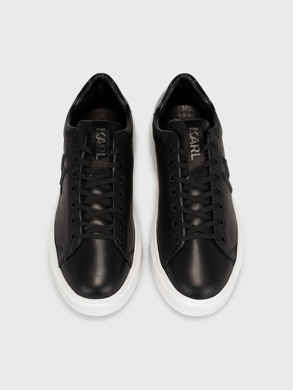 MAXI KUP black leather sports shoes  - 6
