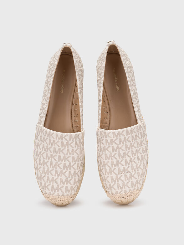 LYNN espadrilles with monogram logo print - 6