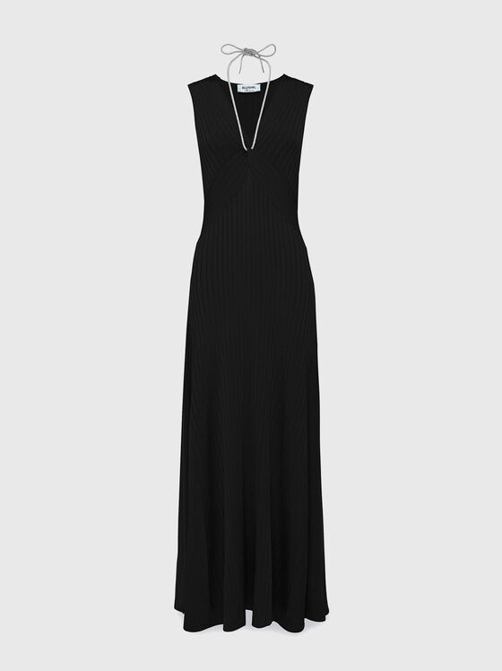 Rochie maxi cu decolteu în V - 1