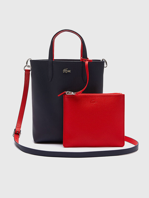 Two-faced bag with a carrier bag and mini logo - 1