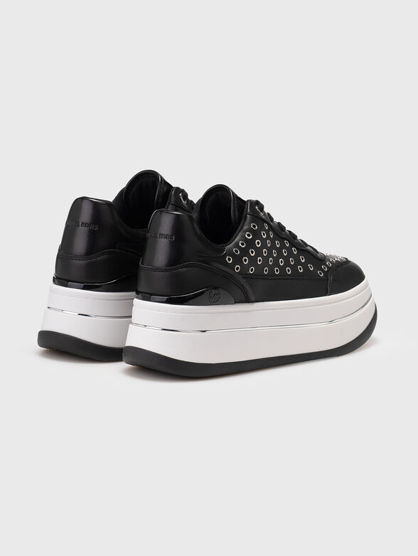 HAYES leather sports shoes on platform - 3