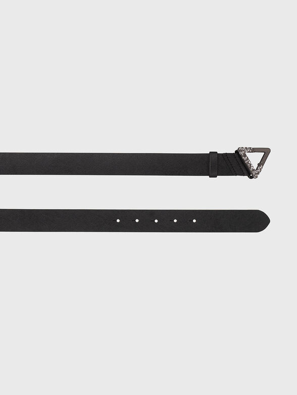 Eco leather belt with rhinestones - 2