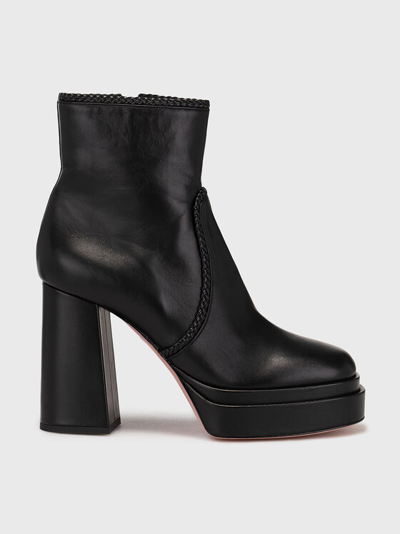 Botine din piele NELLY 01 cu fermoar - 1