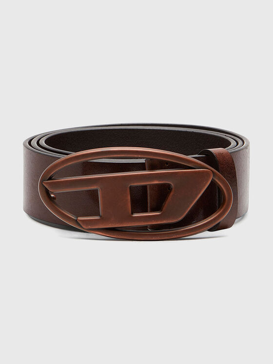 Curea din piele B-1DR cu logo oval - 1