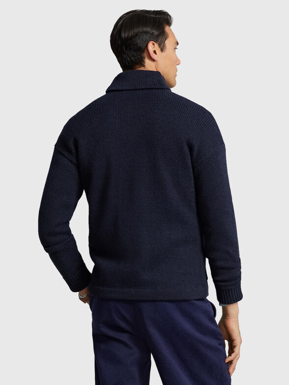 Contrast embroidered cardigan  - 3