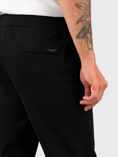 Black sports pants in viscose blend - 3