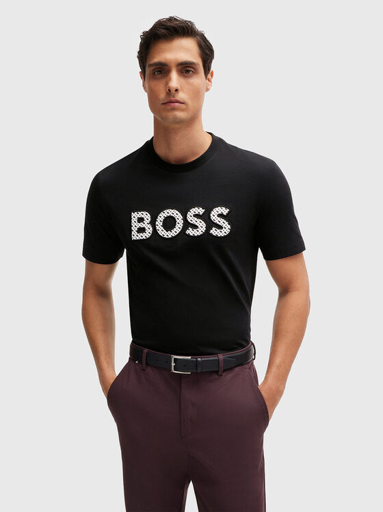 Tricou C-THOMPSON cu logo de contrast - 1