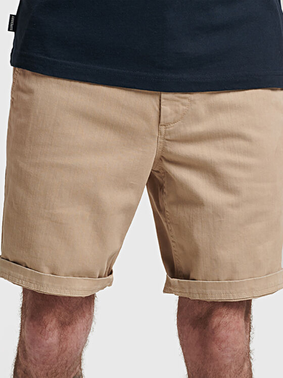 VINTAGE beige chino shorts - 1