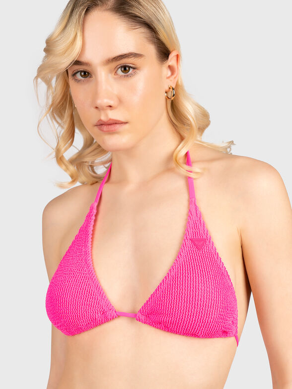 Bikini top with logo detail - 1