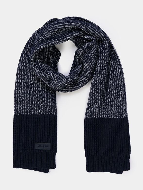 Scarf with wool blend and logo detail - 2