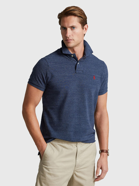 Dark blue cotton Polo-shirt - 1