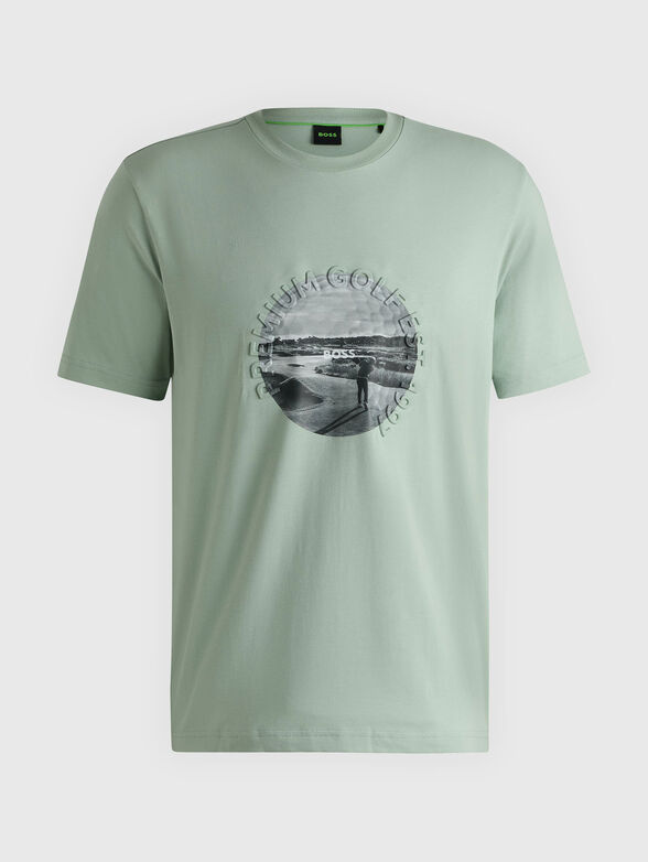 Cotton T-shirt with print - 1