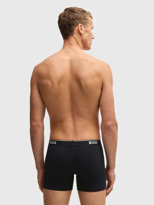 Set of three cotton boxers with logo - 3