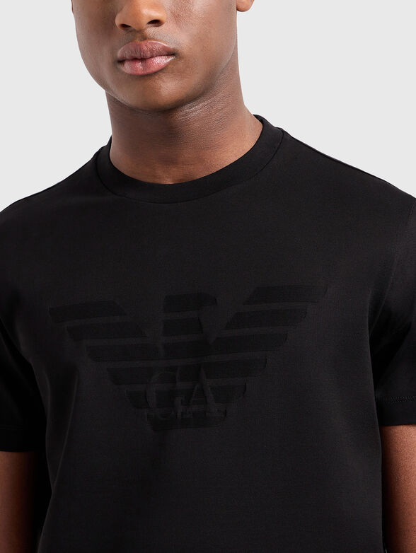 Black T-shirt with logo - 4