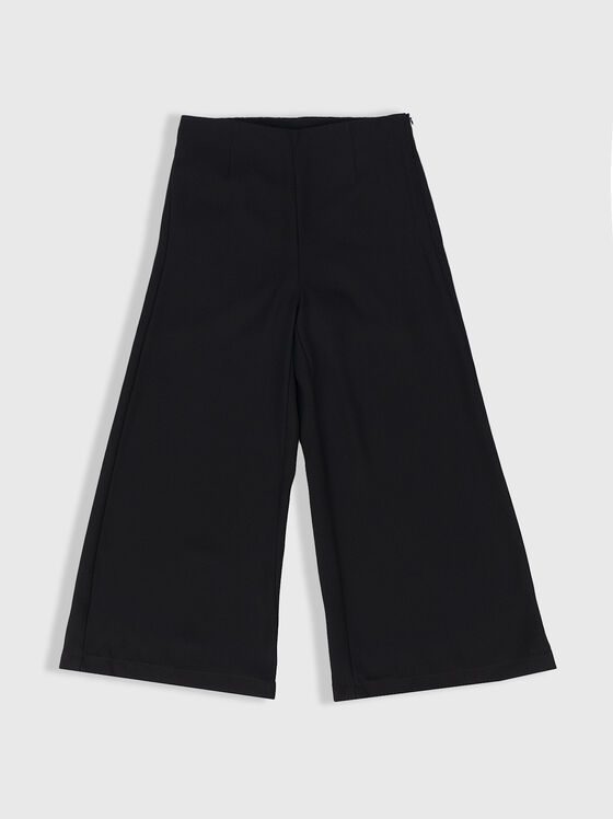 Black trousers with wide legs - 1