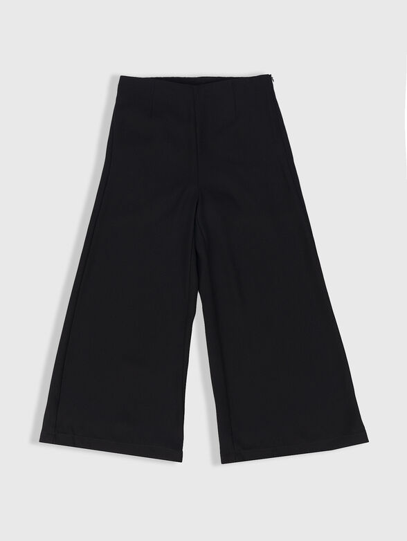 Black trousers with wide legs - 1
