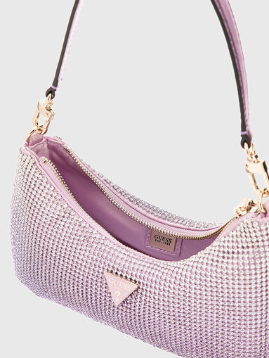 ZALINA rhinestone mini shoulder bag - 5
