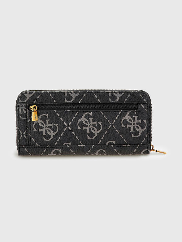 BRENTON black purse with logo print - 2