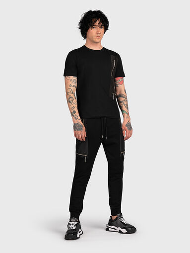 Black pants with accent pockets - 5
