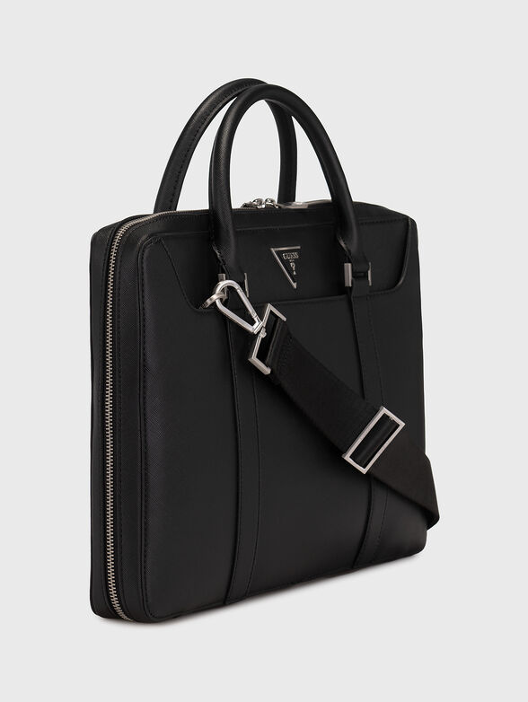 Saffiano effect laptop bag - 6