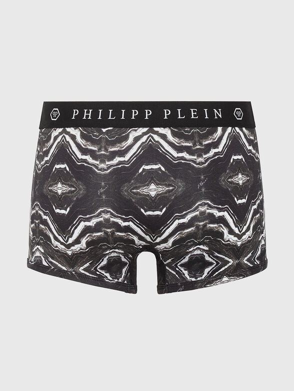 Black boxers with abstract print - 2